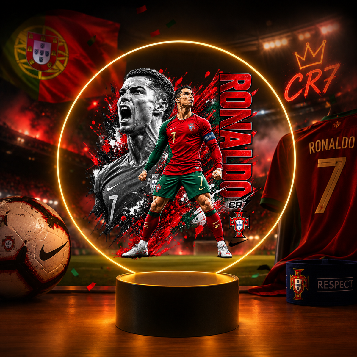 LED lampa – Cristiano Ronaldo CR7