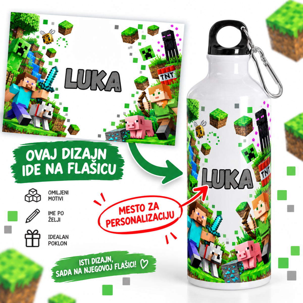 Flašica - Minecraft 400ml