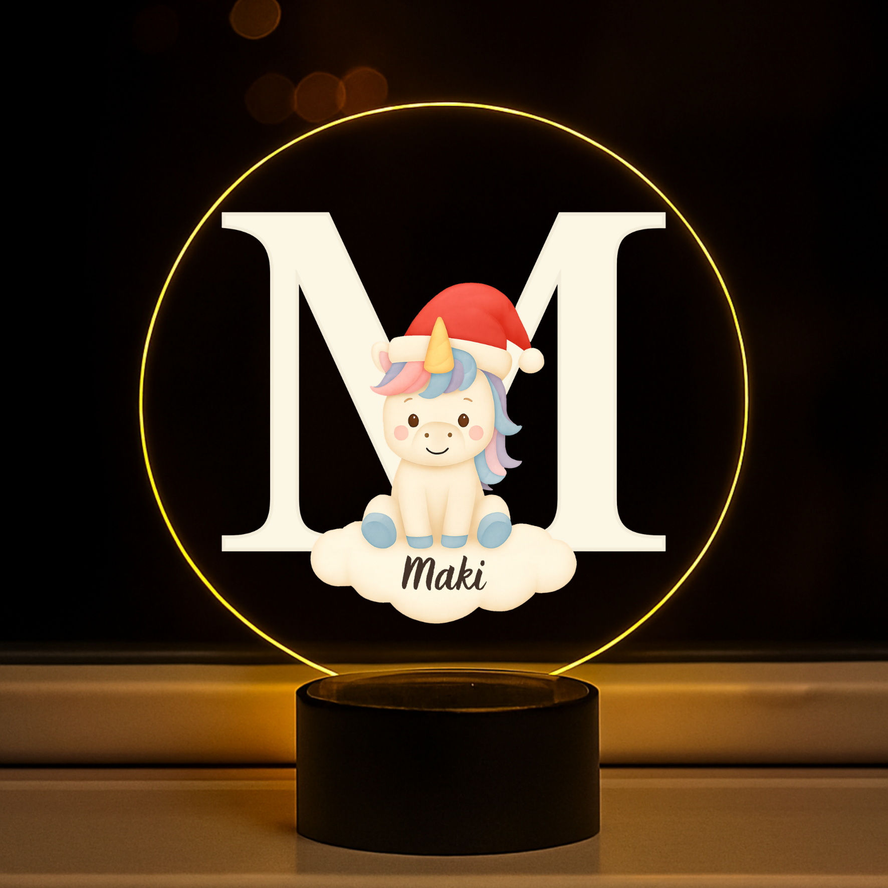 Led lampa Novogodišnja Jednorog