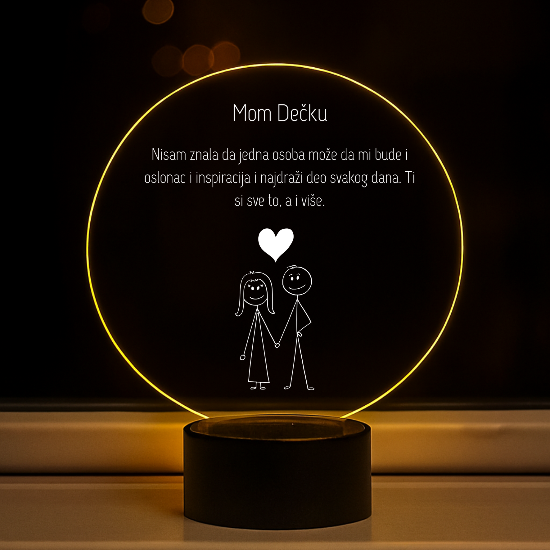 Led lampa sa posvetom Dečku