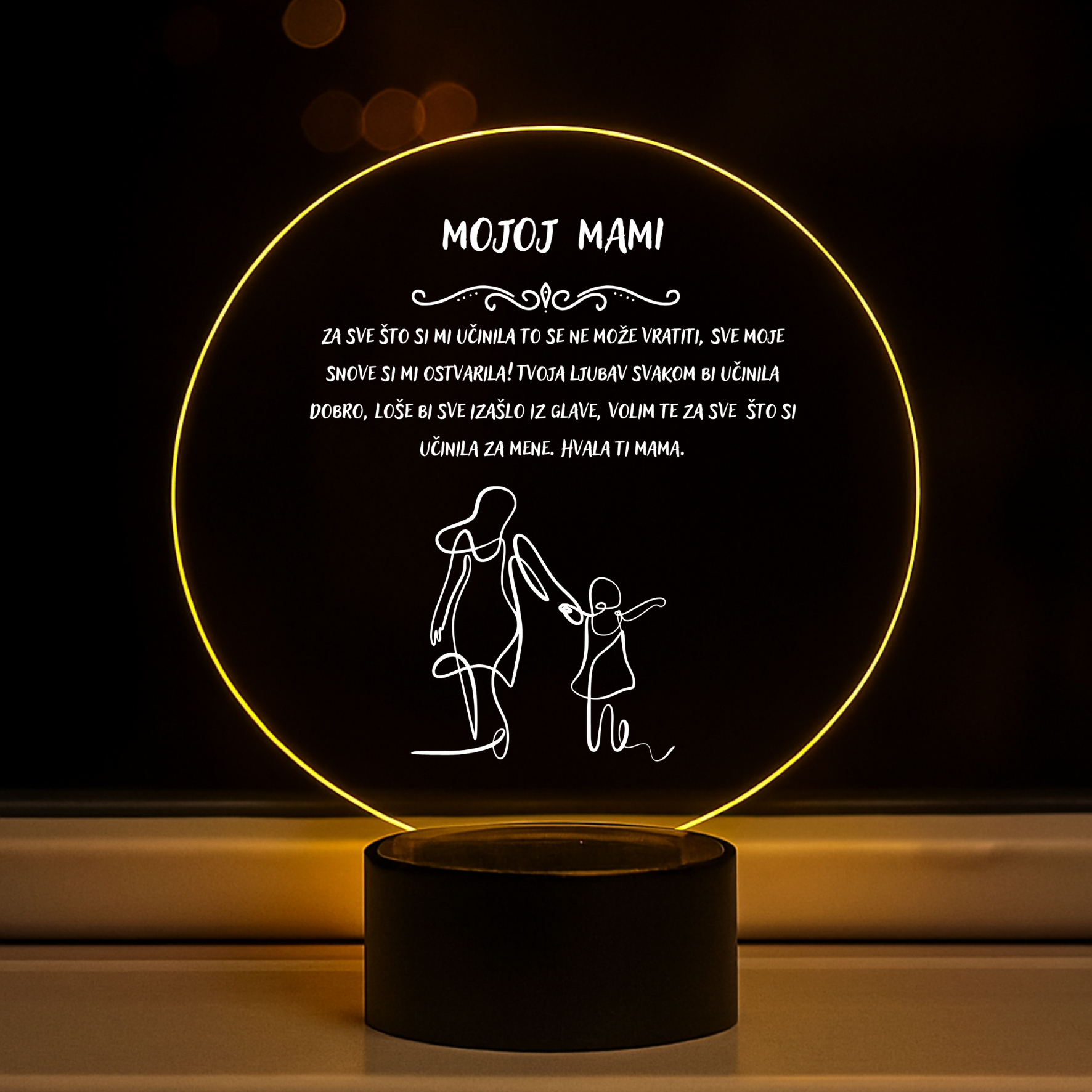 Led lampa sa posvetom mami