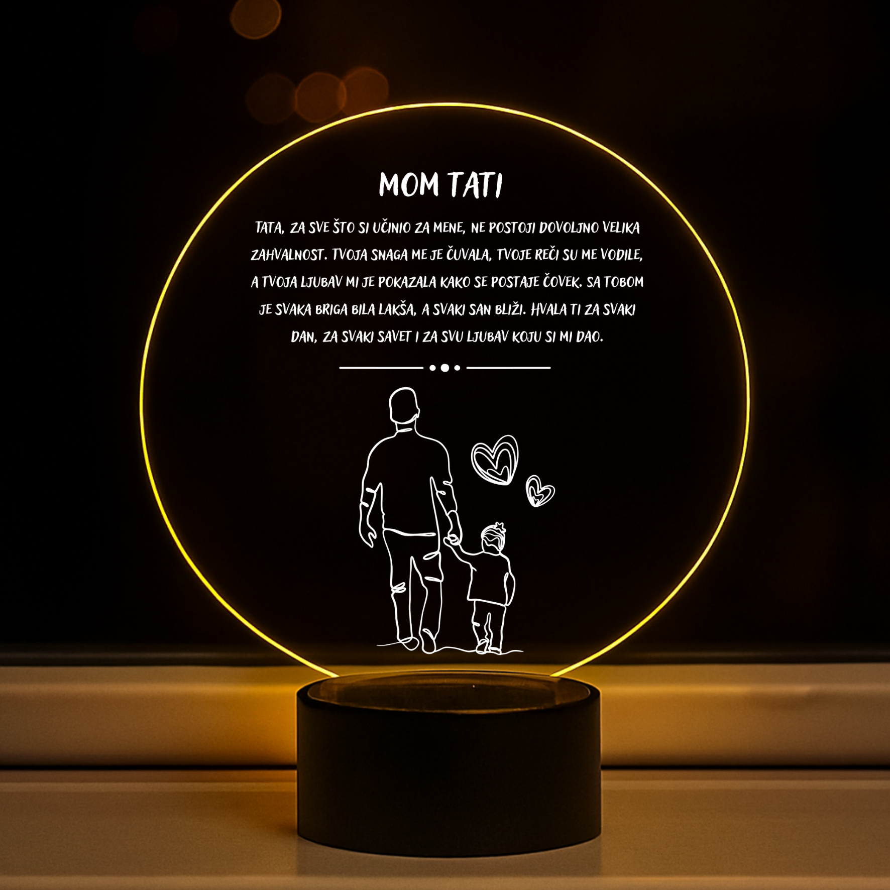 Led lampa sa posvetom tati