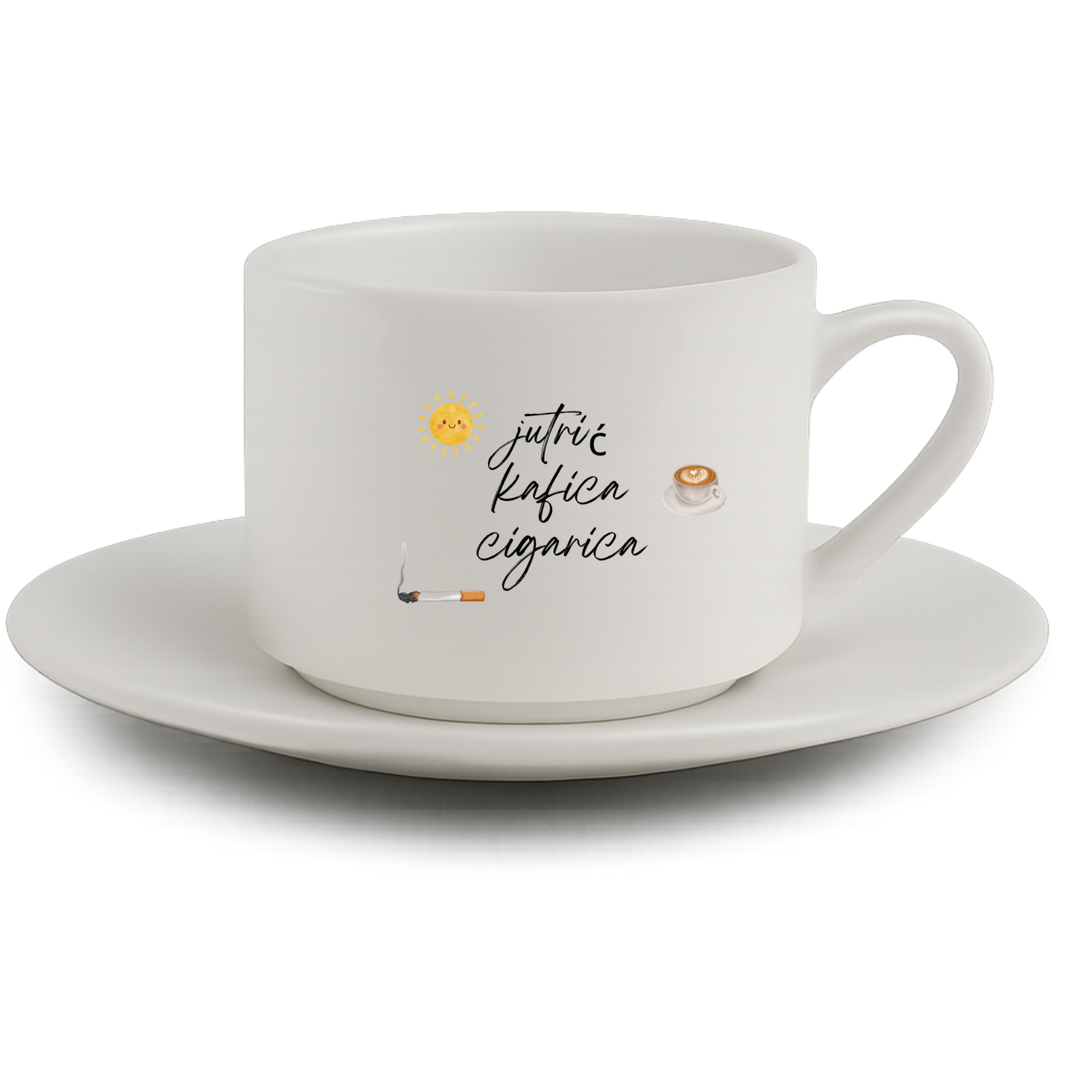 Šoljica za kafu  Jutrić , kafica , cigarica