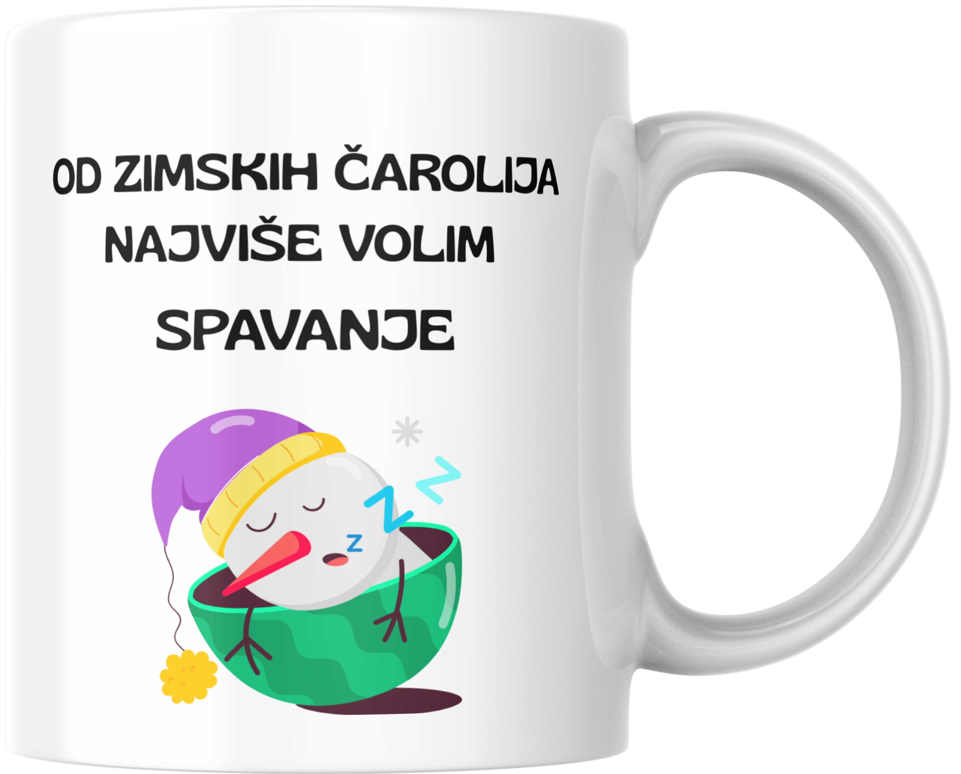 Šolja - Od zimskih čarolija najviše volim spavanje