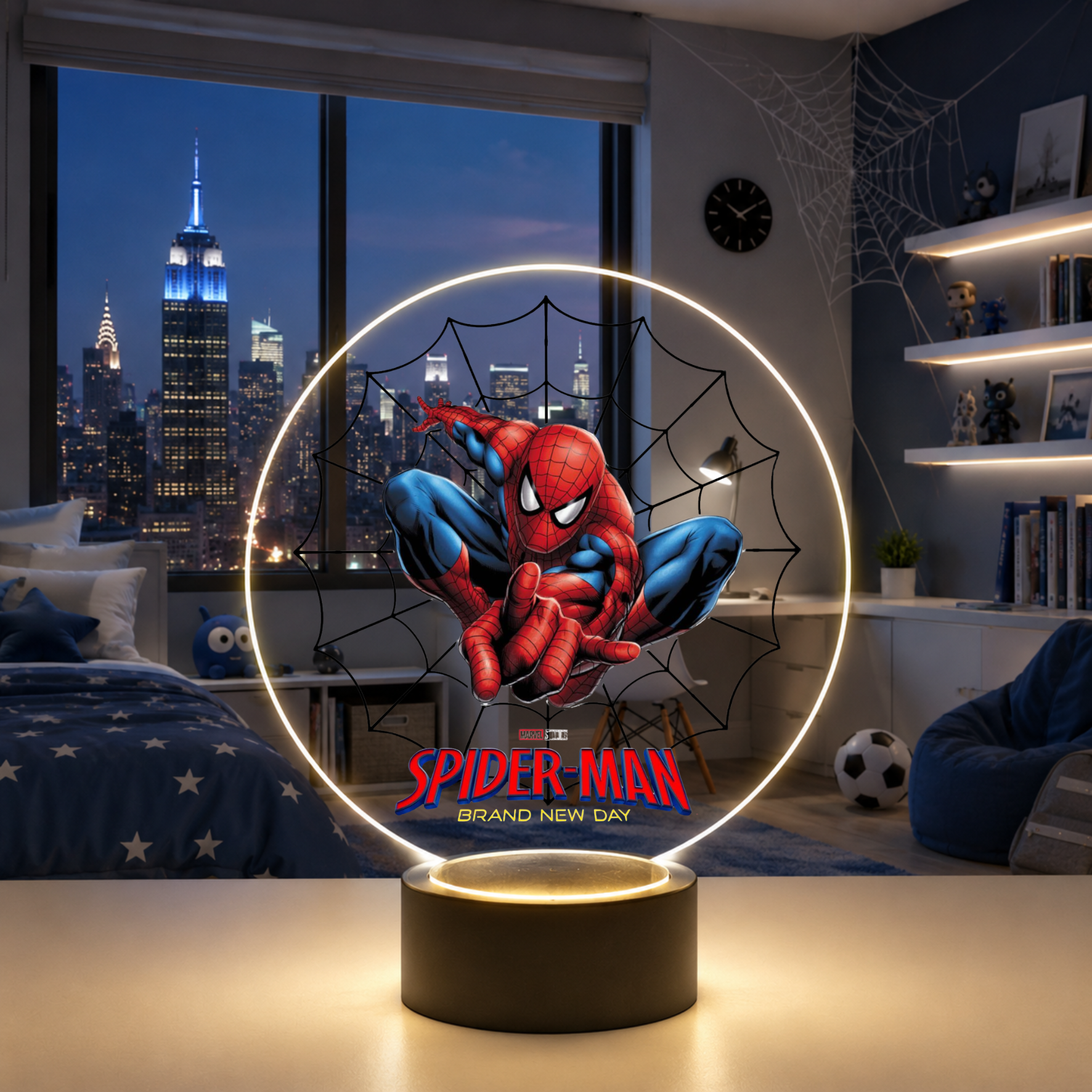 Spiderman LED lampa